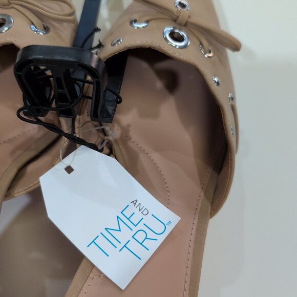 New W Tags Time & Tru Women's Studded Kitten Heel Mules Size 8 - Picture 4 of 6